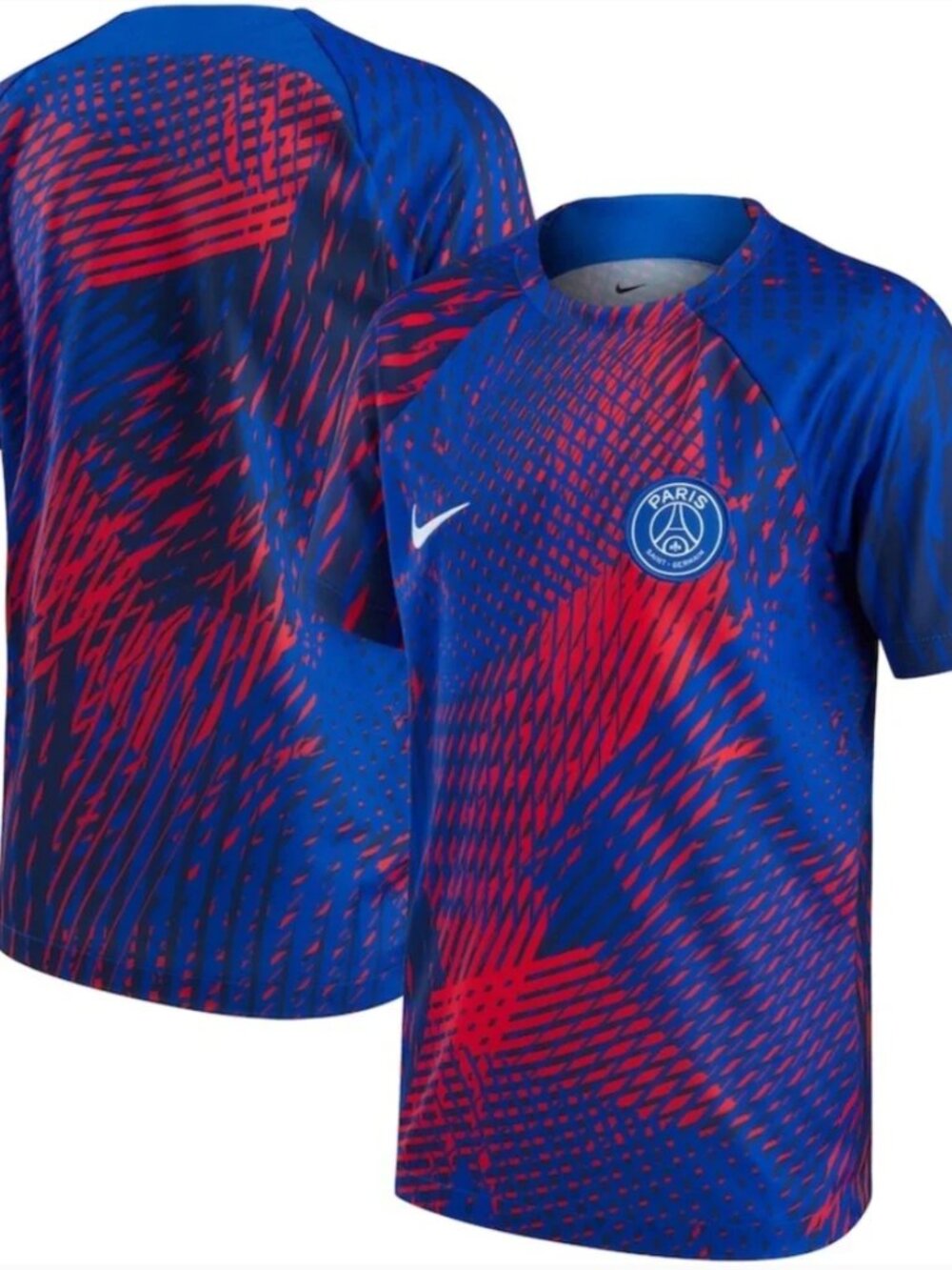 Nike PSG PARIS SAINT GERMAIN Pre Match Soccer Practice Jersey Youth L